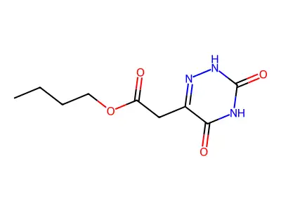 butyl 2-(3,5-dioxo-2H-1,2,4-triazin-6-yl)acetate structure