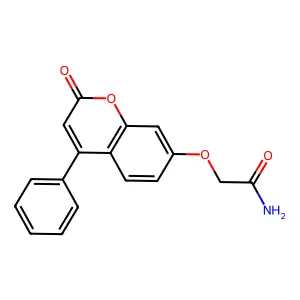 2-[(2-oxo-4-phenyl-2H-chromen-7-yl)oxy]acetamide structure