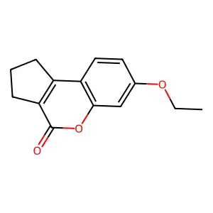 7-ethoxy-2,3-dihydrocyclopenta[c]chromen-4(1H)-one structure