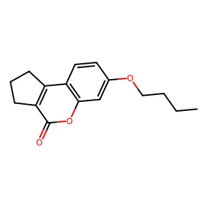 7-butoxy-2,3-dihydrocyclopenta[c]chromen-4(1H)-one structure