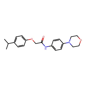 N-[4-(morpholin-4-yl)phenyl]-2-[4-(propan-2-yl)phenoxy]acetamide structure