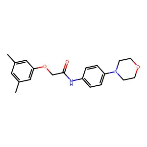 2-(3,5-dimethylphenoxy)-N-(4-morpholin-4-ylphenyl)acetamide structure