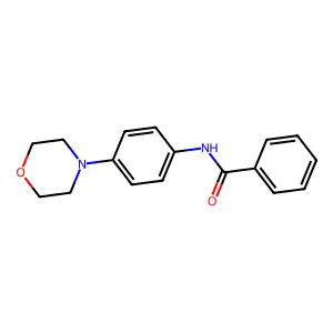 N-(4-morpholin-4-ylphenyl)benzamide structure