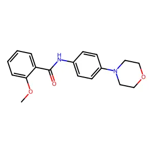 2-methoxy-N-(4-morpholinophenyl)benzamide structure
