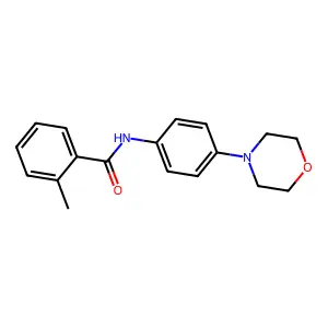 2-methyl-N-(4-morpholinophenyl)benzamide structure