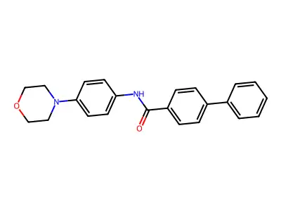 N-(4-Morpholin-4-ylphenyl)-4-phenyl-benzamide structure