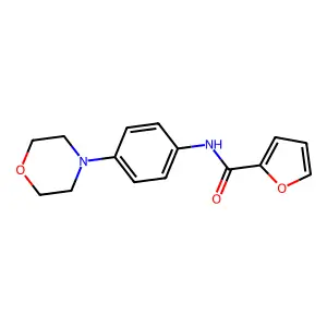 N-(4-morpholin-4-ylphenyl)furan-2-carboxamide structure