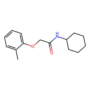 N-cyclohexyl-2-(2-methylphenoxy)acetamide structure