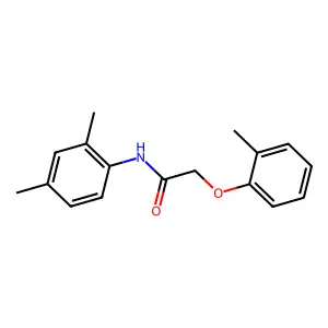 N-(2,4-dimethylphenyl)-2-(2-methylphenoxy)acetamide structure