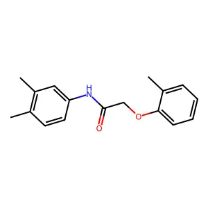 N-(3,4-dimethylphenyl)-2-(2-methylphenoxy)acetamide structure