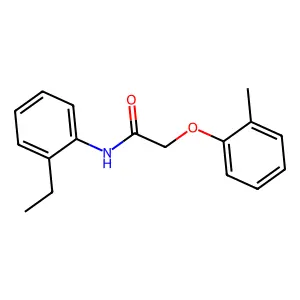 N-(2-ethylphenyl)-2-(2-methylphenoxy)acetamide structure