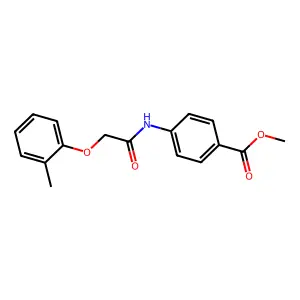 Methyl 4-{[(2-methylphenoxy)acetyl]amino}benzoate structure