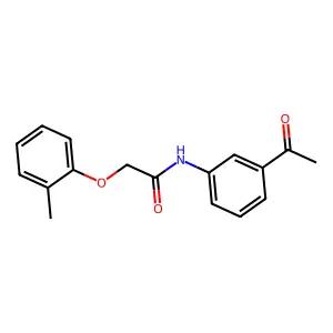 N-(3-乙酰基苯基)-2-(2-甲基苯氧基)乙酰胺 structure