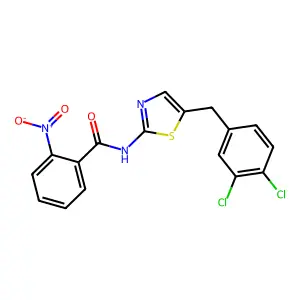 N-{5-[(3,4-Dichlorophenyl)methyl]-1,3-thiazol-2-YL}-2-nitrobenzamide structure
