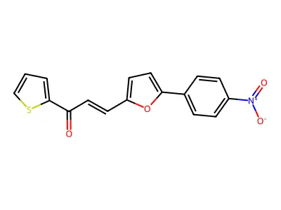 3-[5-(4-Nitrophenyl)furan-2-yl]-1-thiophen-2-ylprop-2-en-1-one structure