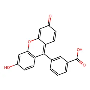 Benzoic acid, 3-(6-hydroxy-3-oxo-3H-xanthen-9-yl)- structure
