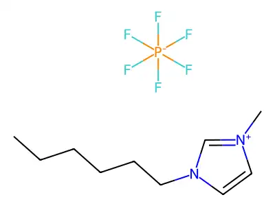 1-Hexyl-3-methylimidazolium hexafluorophosphate structure
