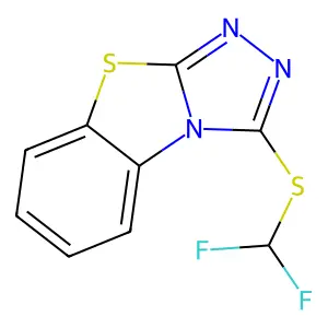3-[(Difluoromethyl)sulfanyl][1,2,4]triazolo[3,4-b][1,3]benzothiazole structure