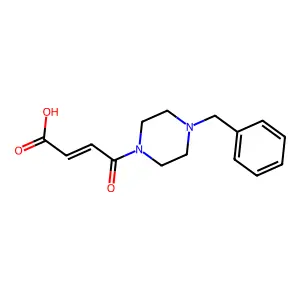 4-Oxo-4-(4-benzylpiperazinyl)but-2-enoic acid structure
