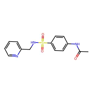 N-[4-(pyridin-2-ylmethylsulfamoyl)phenyl]acetamide structure
