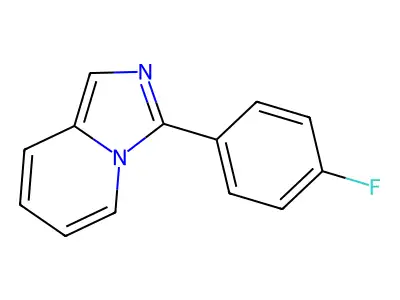 3-(4-fluorophenyl)-Imidazo[1,5-a]pyridine structure