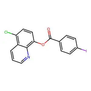 5-Chloroquinolin-8-yl 4-iodobenzoate structure