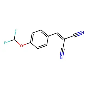 Propanedinitrile, 2-[[4-(difluoromethoxy)phenyl]methylene]- structure