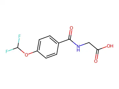 2-{[4-(Difluoromethoxy)phenyl]formamido}acetic acid structure