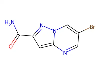 6-Bromopyrazolo[1,5-a]pyrimidine-2-carboxamide structure