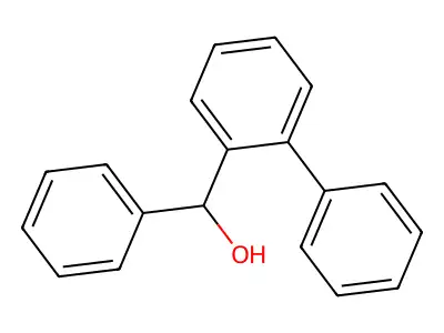 Biphenyl-2-YL-phenyl-methanol structure