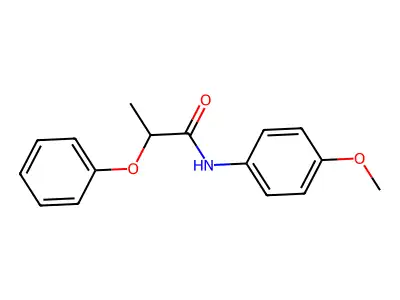 N-(4-methoxyphenyl)-2-phenoxypropanamide structure