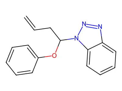 1-(1-Phenoxybut-3-enyl)benzotriazole structure