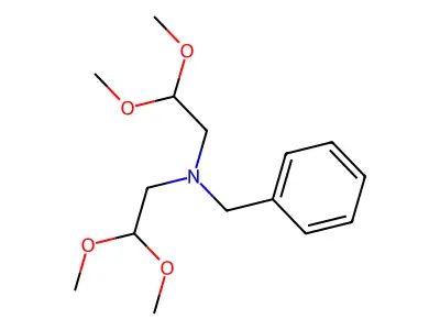 N-Benzyl-N-(2,2-dimethoxyethyl)-2,2-dimethoxyethan-1-amine structure