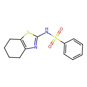 N-(4,5,6,7-tetrahydro-1,3-benzothiazol-2-yl)benzenesulfonamide structure