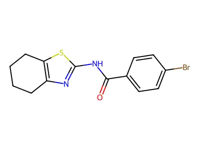 4-bromo-N-(4,5,6,7-tetrahydrobenzo[d]thiazol-2-yl)benzamide structure