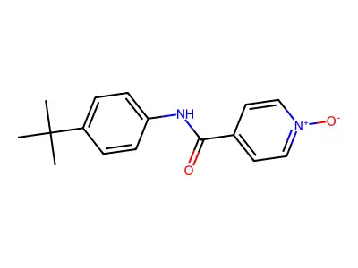 N-(4-tert-butylphenyl)-1-oxidopyridin-1-ium-4-carboxamide structure