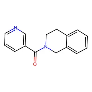 3,4-dihydro-1H-isoquinolin-2-yl(pyridin-3-yl)methanone structure