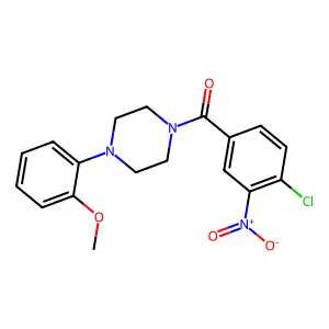 1-(4-Chloro-3-nitrobenzoyl)-4-(2-methoxyphenyl)piperazine structure