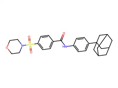 N-[4-(1-adamantyl)phenyl]-4-(4-morpholinylsulfonyl)benzamide structure