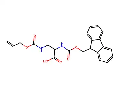 Fmoc-D-Dap(alloc)-OH structure