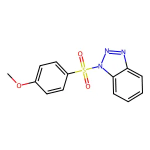 1-(4-Methoxyphenyl)sulfonylbenzotriazole structure