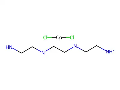2-Azanidylethyl-[2-(2-azanidylethylazanidyl)ethyl]azanide;dichlorocobalt structure