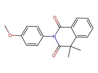 2-(4-Methoxyphenyl)-4,4-dimethylisoquinoline-1,3-dione structure