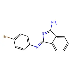 (Z)-4-bromo-N-(3-iminoisoindolin-1-ylidene)aniline structure