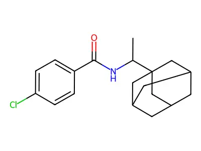 N-[1-(Adamantan-1-YL)ethyl]-4-chlorobenzamide structure