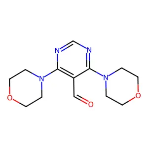 4,6-Dimorpholinopyrimidine-5-carbaldehyde structure