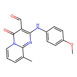 2-(4-Methoxyanilino)-9-methyl-4-oxopyrido[1,2-a]pyrimidine-3-carbaldehyde structure