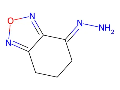 (E)-6,7-dihydro-5H-2,1,3-benzoxadiazol-4-ylidenehydrazine structure