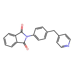 2-[4-(Pyridin-4-ylmethyl)phenyl]isoindole-1,3-dione structure