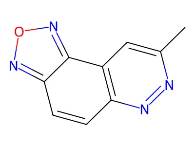 8-Methyl[1,2,5]oxadiazolo[3,4-f]cinnoline structure
